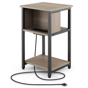 Mesa auxiliar de 3 niveles con puertos USB y tomas de corriente - 1 pieza - Imagen 1 de 2