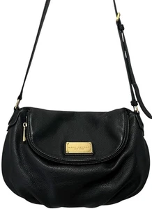 Marc By Marc Jacobs Classic Q Natasha Black Crossbody Shoulder Bag Leather Purse - Picture 1 of 18