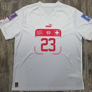 2022 Puma Switzerland Away Soccer Jersey Xherdan Shaqiri Men XL World Cup UEFA - Picture 1 of 10