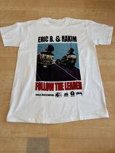Vintage Eric B. & Rakim Band Follow The Leader Heavy Cotton White T-Shirt TU713 - Bild 1 von 3
