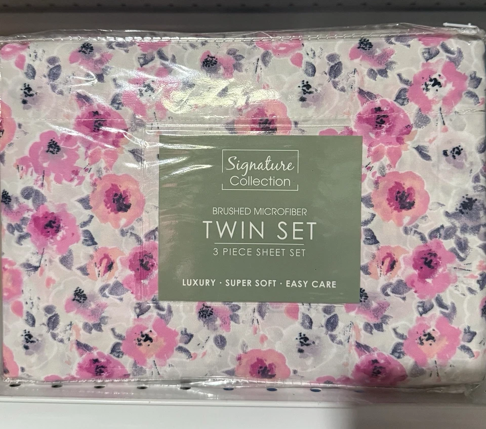 2 Шт лист простыня из микрофибры розовый цветок розы мини комплект 1 простыня на резинке + 1 чехол - Изображение 1 из 1