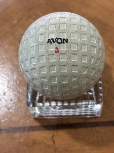 Vintage antiker Golfball 30er Jahre quadratisches Netzmuster neuwertig The Avon - Bild 1 von 6