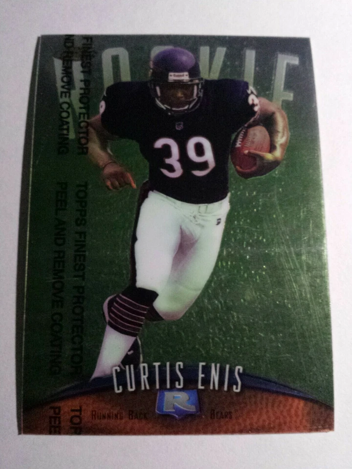 CURTIS ENIS 1998 TOPPS FINEST FOOTBALL CARD # 131 D1421 - Image 1 of 1