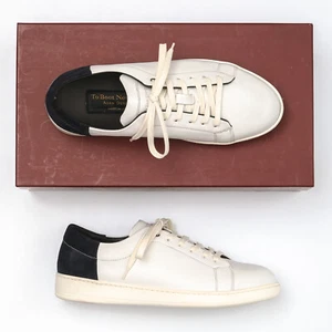 To Boot New York Avery Space White Leather Low Top Sneakers Mens 7.5 M - Picture 1 of 6