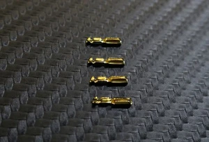 High Quality 24K Gold Plated Connector Clips For Phono Cartridge Pins - Picture 1 of 3