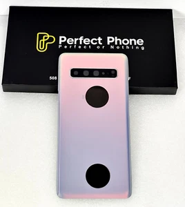 SAMSUNG S10 5G G977 CRISTAL TRASERO OEM CUBIERTA TRASERA CON ADHESIVO REPUESTO-UK - Imagen 1 de 6