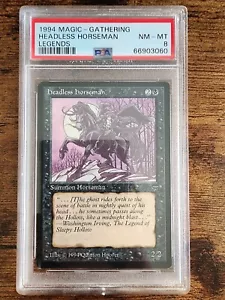 MTG ⭐Headless Horseman Legends⭐ ENGLISH ⭐PSA GRADED NM - MINT 8⭐⭐ 1994 Magic - Picture 1 of 6