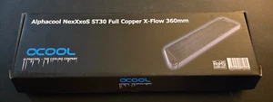 Alphacool NexXxos ST30 Full Copper X-Flow Radiator, 360mm, Triple Fan, Black - Afbeelding 1 van 6