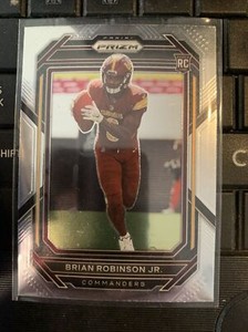 BRIAN ROBINSON JR 2022 PANINI PRIZM ROOKIE RC #321 COMMANDERS FREE SHIP
