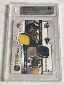 Camisetas Fleer Focus Marshall Faulk/Eric Dickerson HoF GW 2001 BGS 9 como nuevas Pop 1🔥 - Imagen 1 de 2