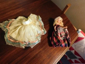 Nancy Ann Clone Doll Bellissima Bionda 5,5" con Abito Extra Full Circle Vintage - Foto 1 di 8
