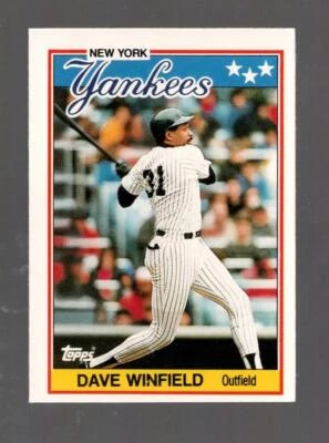 1988 Topps UK Minis Dave Winfield New York Yankees #85 Near Mint or Better - Image 1 of 2