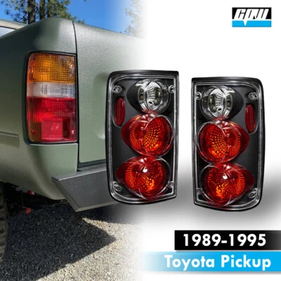 Luces traseras de humo negras para camioneta Toyota 1989-1995 estilo Altezza freno trasero Foto 1 de 4