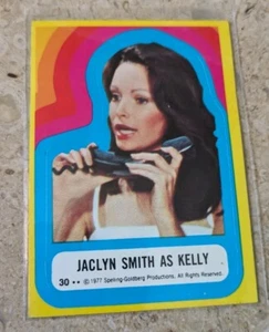 1977 Topps Charlie’s Angel’s Sticker Jaclyn Smith As Kelly 2** Estrella - Imagen 1 de 2