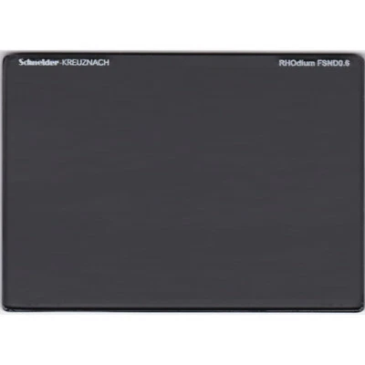 Schneider 4x5.65" RHOdium Full Spectrum Neutral Density FSND 0.6 Filter, 2 Stop - Image 1 of 4