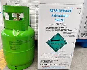 5kg R 407 C Flasche inklusive 30€ Pfand enthalten , SONDERANGEBOT für 2 Werktage - Bild 1 von 4