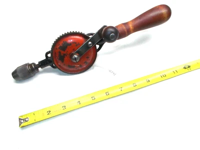 Hand Drill, VTG Millers-Falls No 77 Double Pinion Eggbeater Hand Drill, 1/4 Cap. - Image 1 of 4