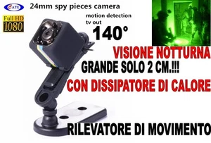 MICROTELECAMERA SQ11 INFRAROSSI FULL HD MICROSPIA GRANDANGOLO OCCULTABILE CAM - Imagen 1 de 4