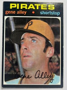 1971 Topps Gene Alley number 416 Pittsburg Pirates
