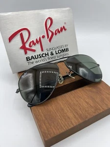 Aviadores vintage B&L Ray Ban Bausch & Lomb G15 gris negro cromado 58 mm con estuche - Imagen 1 de 15