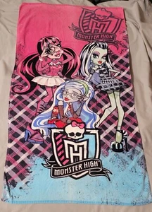 MONSTER HIGH FREAKY FAB Beach Towel 28"x53" 2013 FREE SAME DAY SHIPPING - Picture 1 of 7