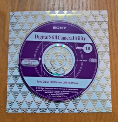 Sony digital still camera utility CD version 1.0 for windows and macintosh 1996 - Image 1 of 2