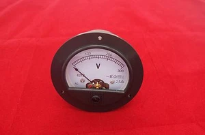 AC 0-300V Rund Analog Voltmeter Spannung Panel Meter Durchmesser 90 mm direkt verbinden - Bild 1 von 6