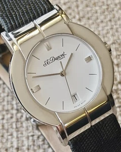 ✅ Orologio St. Dupont Paris Geometry,35mm, Acciaio Inox - Orologio Svizzero al Quarzo ✅ - Foto 1 di 16