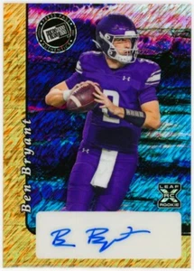 2024 Leaf Collective Ben Bryant (1/1) RC Rookie Press Pass Auto Gold Shimmer NU - Picture 1 of 2