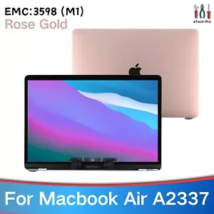 OEM LCD Bildschirm für Macbook Air A2337 M1 EMC 3598 Roségold Display Ersatz - Bild 1 von 10