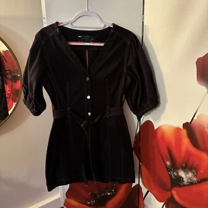 Mini Vestido Denim Negro de ASOS Talla 12 NUEVO  - Imagen 1 de 8