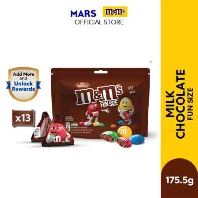 M&M'S Milk Chocolate Fun Size 175.5g Chocolate / Milky / Party Bundle Of 3 pack - Image 1 of 4