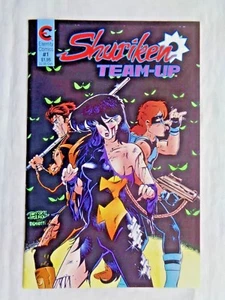 Shuriken Team-Up No. 1 de enero de 1988 primera impresión de Eternity Comics casi nuevo (9,4) - Imagen 1 de 9