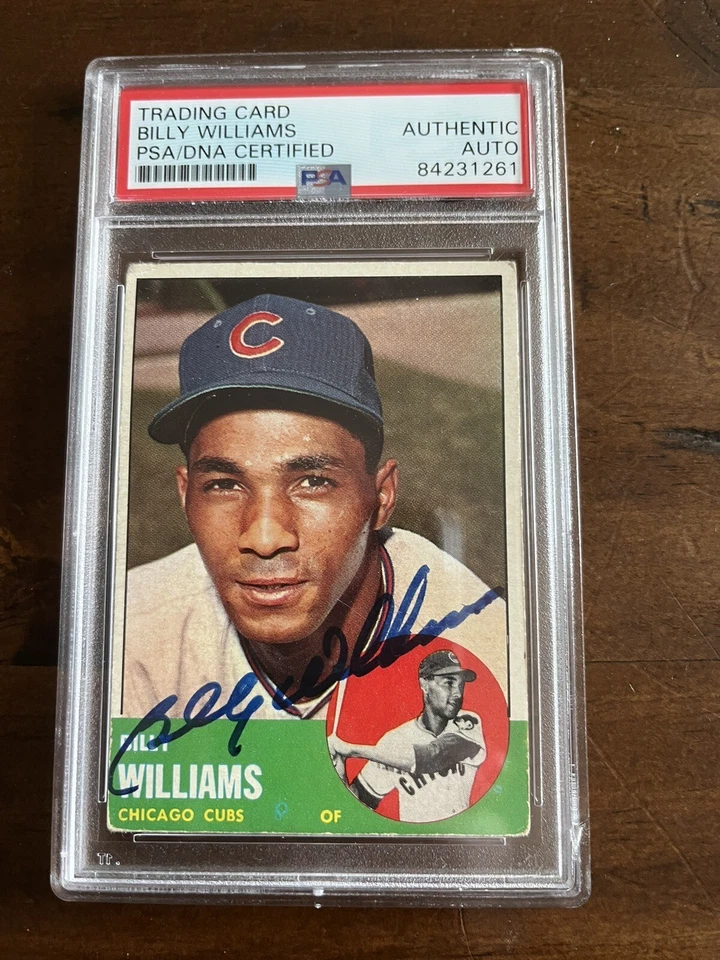 Billy Williams Signed Autograph 1963 Topps #353 - Image 1 of 1