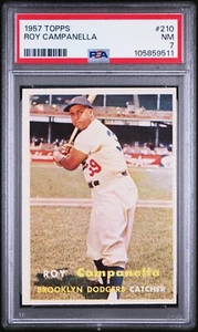 1957 TOPPS 210 ROY CAMPANELLA PSA 7 105859511 - Picture 1 of 2