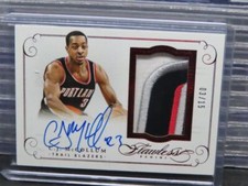 2014-15 Flawless C.J. McCollum Ruby Game Used Patch Auto #03/15 Trail Blazers