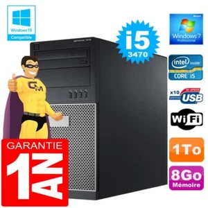 PC tour DELL 7010 Core I5-3470 RAM 8Go Scheibe 1 Zu Dvd-Brenner Wifi W7 - Bild 1 von 1