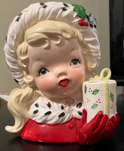 Vintage Napco Christmas Head Vase CX 2348A 1956 – Read - Picture 1 of 6
