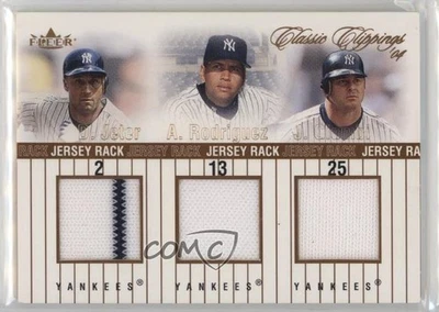 2004 Fleer Classic Clippings Bronze /99 Derek Jeter Alex Rodriguez Jason Giambi - Image 1 of 2
