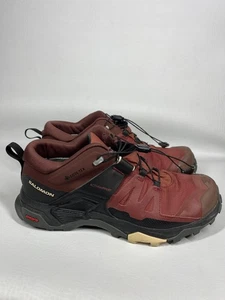 Salomon X Ultra 4 GTX Hiking Shoes Womens 7.5 Waterproof Gore-Tex Trail Burgundy - Picture 1 of 13