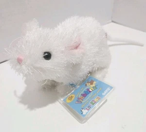 Webkinz 7 Zoll Lil Kinz klassische weiße Maus Plüsch HS207 versiegeltes Etikett neu mit Etikett - Bild 1 von 7