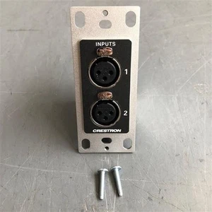 PLACA DE PARED CRESTRON DM-NAX-2XLRI-1G AUDIO-OVER-IP CON XLR-NEGRO 1 BANDA  - Imagen 1 de 7