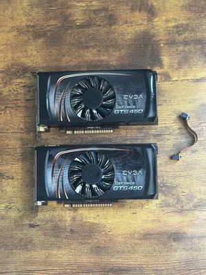 2X EVGA NVIDIA GeForce GTS 450 1GB GDDR5 PCI Express x16 Graphics Card - Image 1 of 4