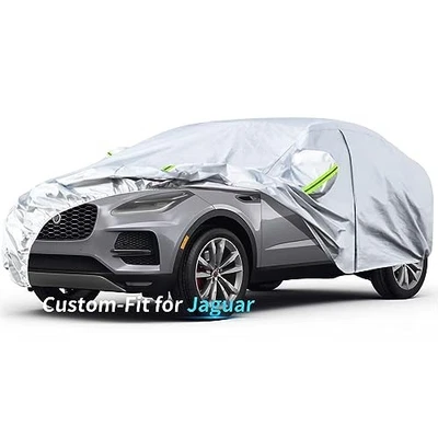 For Jaguar F-PACE 2016-2023 Waterproof Car Cover 7 Layers All Weather Zipper Foto 1 de 4