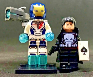 THE PUNISHER HERO + LEGO © IRON LEGION AVENGERS MINIFIGURE GENUINE - Imagen 1 de 5