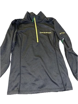 Pullover Columbia Oregon Ducks Omni-wick Cuarto Cremallera Gris-mediano $39 OBO Foto 1 de 4