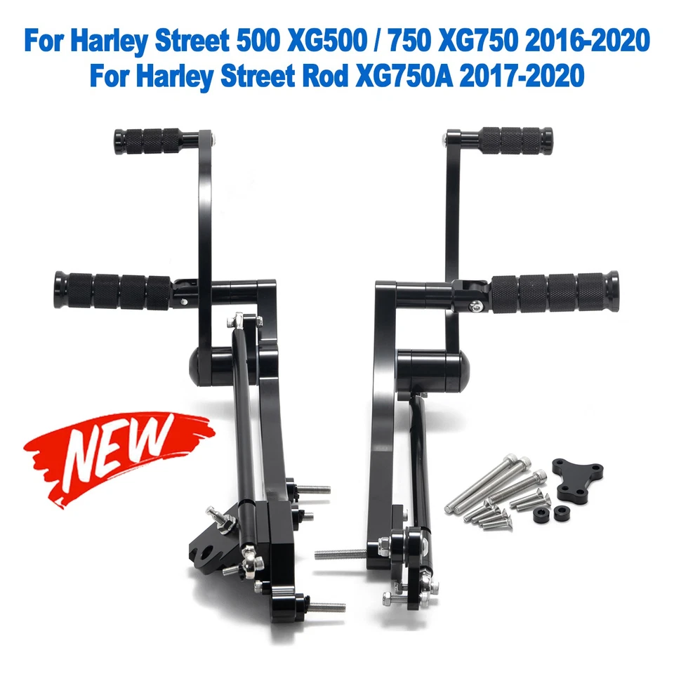 Controles delanteros de aluminio +12" para Harley Street 500 XG500 2017 2018 2019 2020 Foto 1 de 4