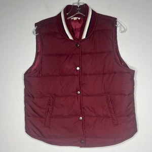 Dobladillo e Hilo Mujer Granate Puffer Chaleco Talla Grande Exterior Calabaza Parche Senderismo - Imagen 1 de 12