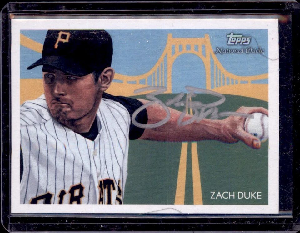 Topps Diamond Stars #150 Pittsburgh Pirates 2010 Zach Duke IP automática/firmada Foto 1 de 2