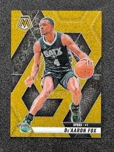 2024-25 Panini Mosaic De'Aaron Fox #124 Gold Glitter SSP /5 - Picture 1 of 2